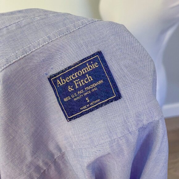 Abercrombie and Fitch Blue Button Down Shirt - Picture 6 of 9